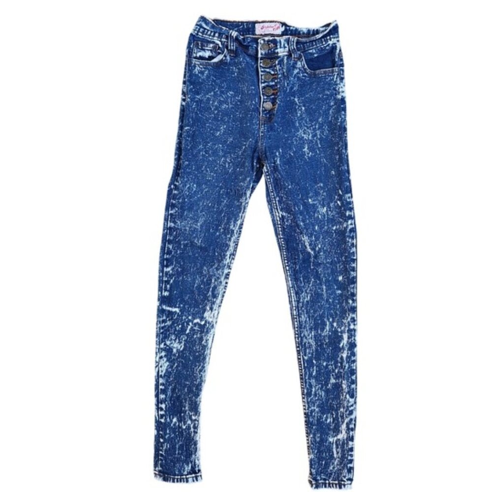 Richter‎ Vintage Acid Wash High Waisted Button Fly Denim Jeans Size 24